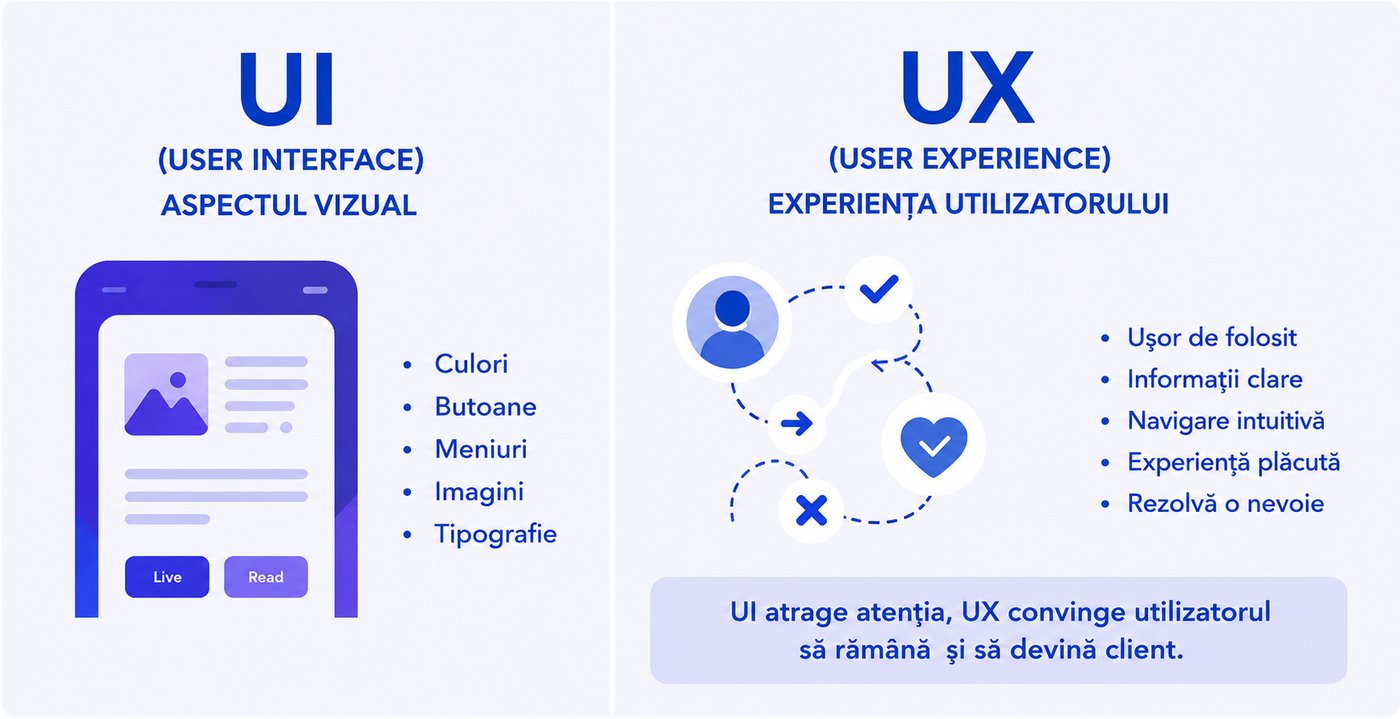UI/UX Design - diferența dintre UI și UX